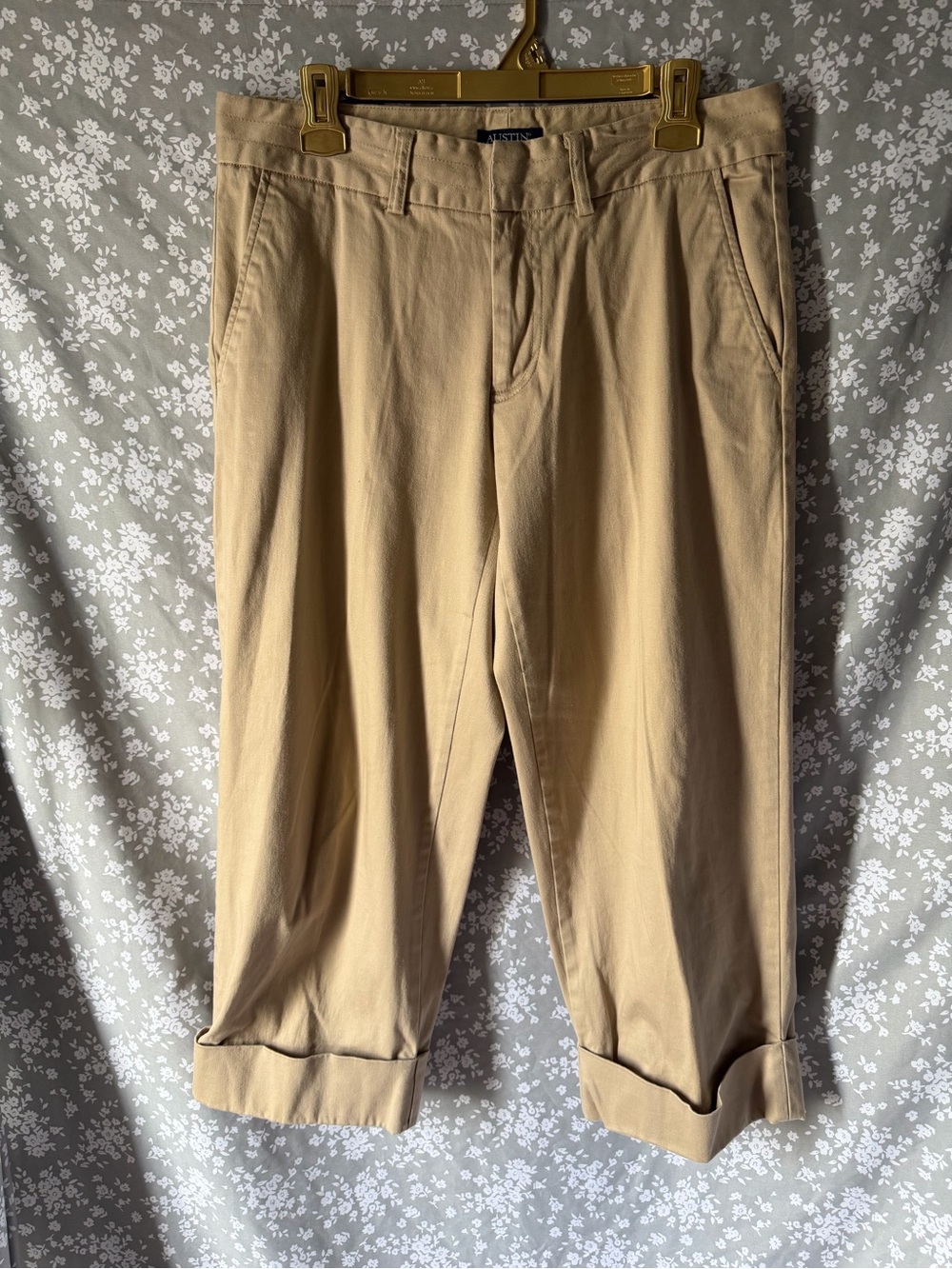 Austin Clothing Co. Rolled-Hem Khaki Chino Pants